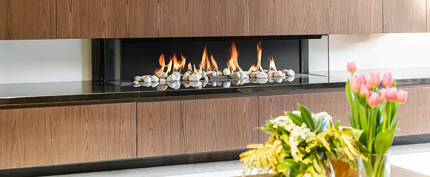 Double-height Fireplace Design Refurbishment in Fountainebleau, Florida